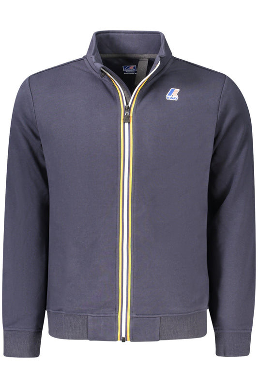 K-WAY FELPA CON ZIP UOMO BLU
