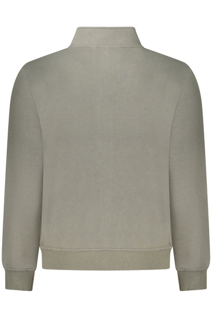 K-WAY FELPA CON ZIP UOMO VERDE