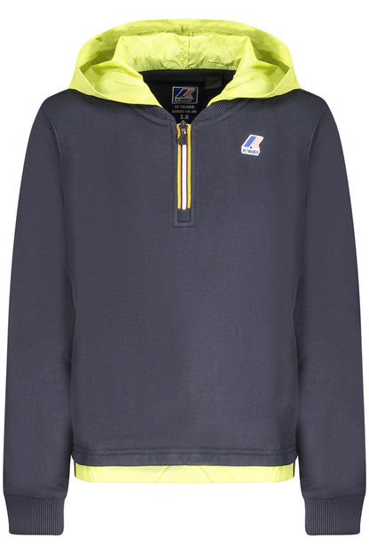 K-WAY FELPA SENZA ZIP BAMBINO BLU