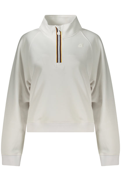 K-WAY FELPA SENZA ZIP DONNA BIANCO