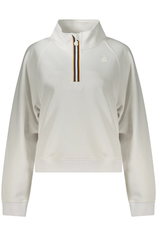 K-WAY FELPA SENZA ZIP DONNA BIANCO