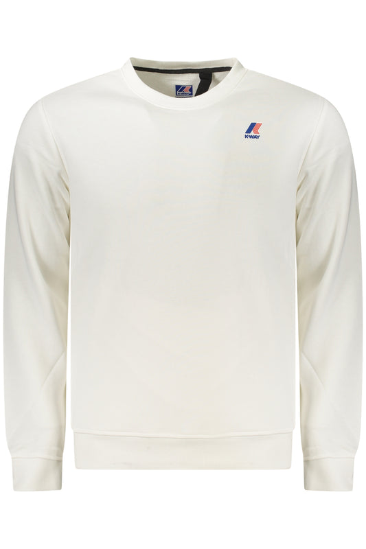 K-WAY FELPA SENZA ZIP UOMO BIANCO