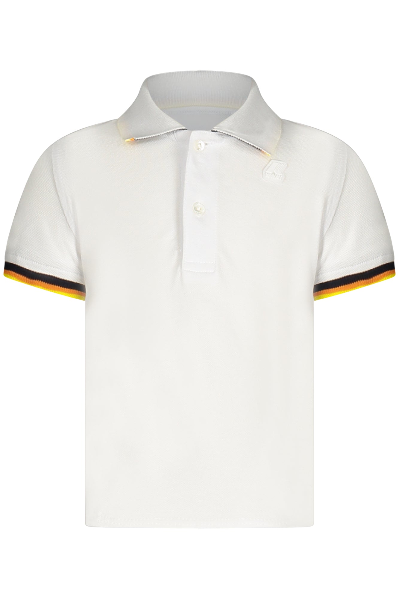 K-WAY POLO MANICHE CORTE BAMBINO BIANCO