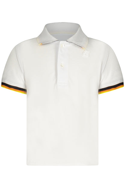 K-WAY POLO MANICHE CORTE BAMBINO BIANCO