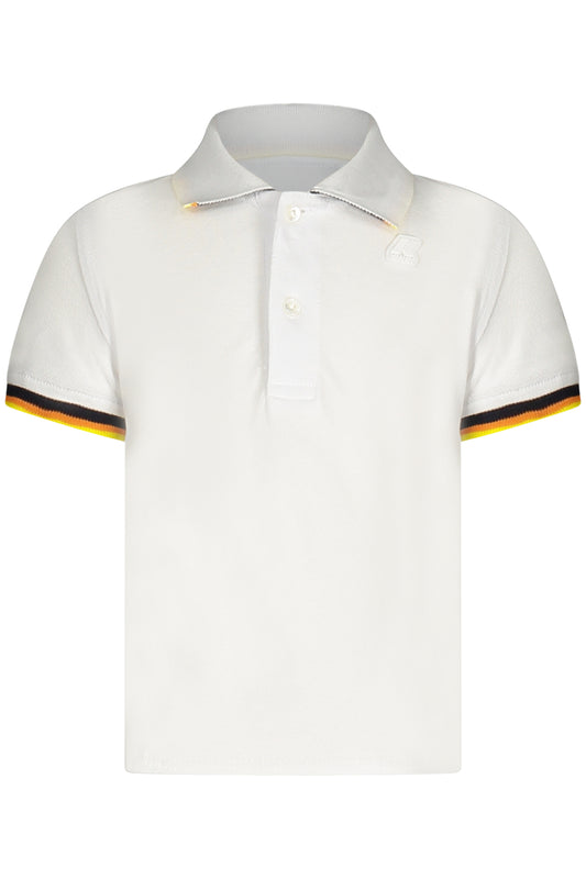 K-WAY POLO MANICHE CORTE BAMBINO BIANCO