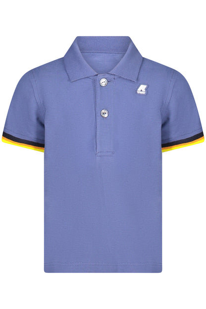 K-WAY POLO MANICHE CORTE BAMBINO BLU