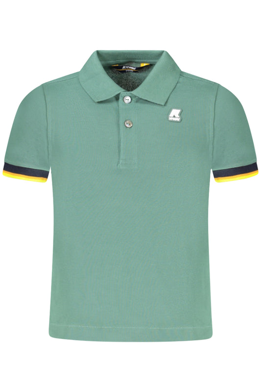 K-WAY POLO MANICHE CORTE BAMBINO VERDE
