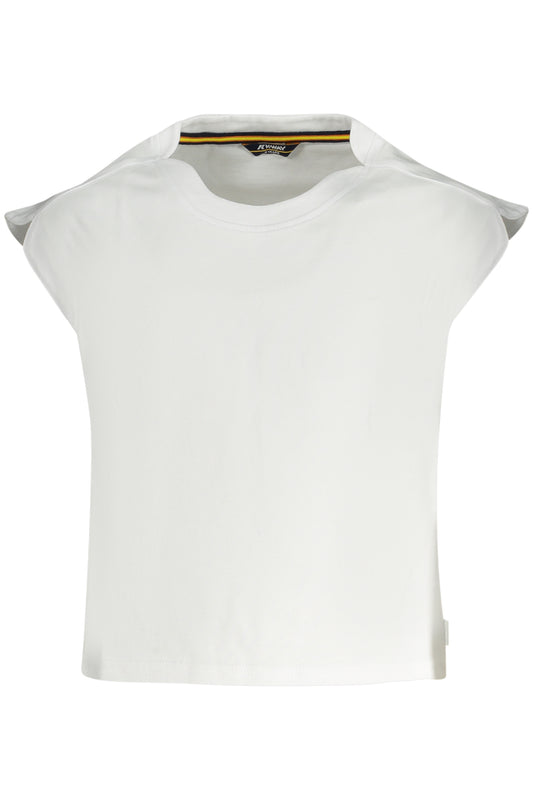 K-WAY T-SHIRT MANICHE CORTE BAMBINA BIANCO