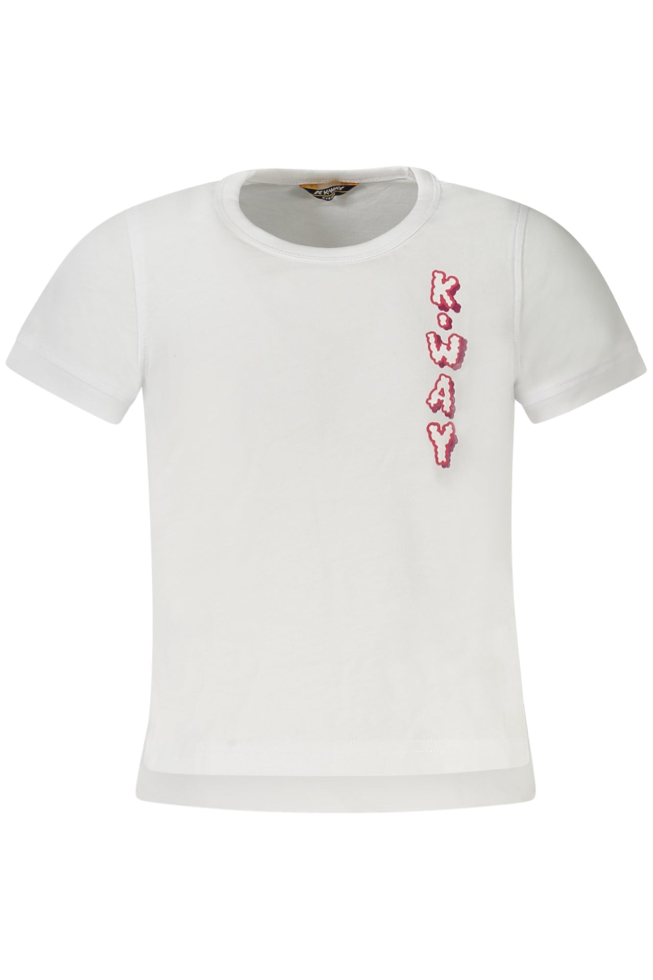 K-WAY T-SHIRT MANICHE CORTE BAMBINA BIANCO