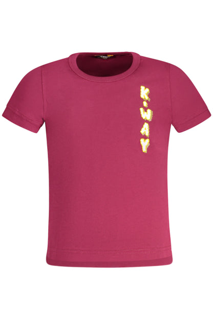 K-WAY T-SHIRT MANICHE CORTE BAMBINA VIOLA