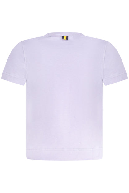 K-WAY T-SHIRT MANICHE CORTE BAMBINA VIOLA