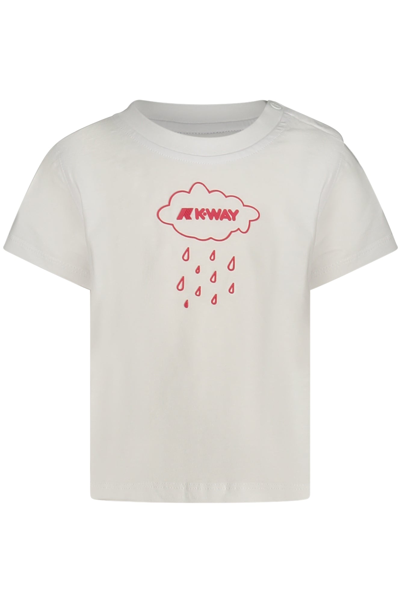 K-WAY T-SHIRT MANICHE CORTE BAMBINO BIANCO