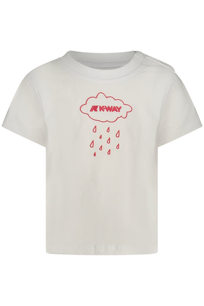 K-WAY T-SHIRT MANICHE CORTE BAMBINO BIANCO