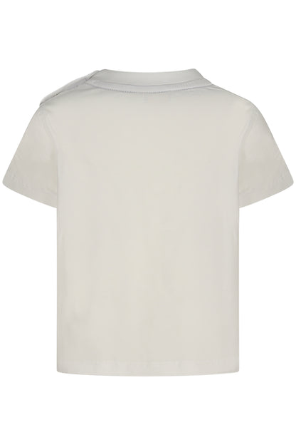 K-WAY T-SHIRT MANICHE CORTE BAMBINO BIANCO