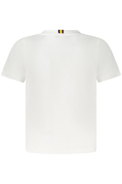 K-WAY T-SHIRT MANICHE CORTE BAMBINO BIANCO
