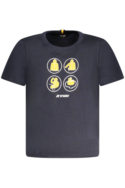 K-WAY T-SHIRT MANICHE CORTE BAMBINO BLU