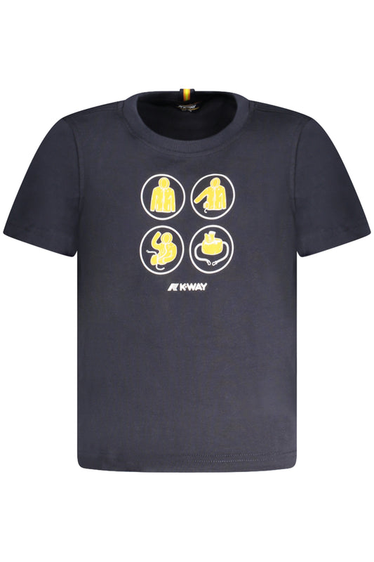 K-WAY T-SHIRT MANICHE CORTE BAMBINO BLU