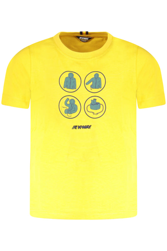 K-WAY T-SHIRT MANICHE CORTE BAMBINO GIALLO