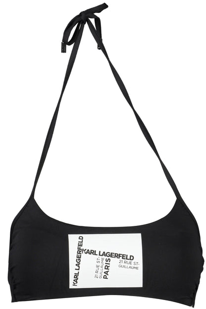 KARL LAGERFELD BEACHWEAR COSTUME PARTE SOPRA DONNA NERO
