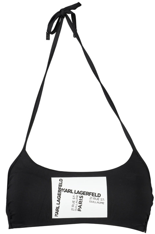 KARL LAGERFELD BEACHWEAR COSTUME PARTE SOPRA DONNA NERO