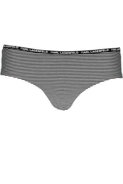 KARL LAGERFELD BEACHWEAR COSTUME PARTE SOTTO DONNA NERO