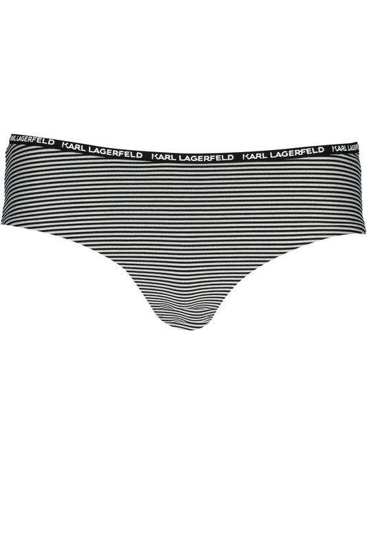 KARL LAGERFELD BEACHWEAR COSTUME PARTE SOTTO DONNA NERO