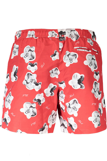 KARL LAGERFELD BEACHWEAR COSTUME PARTE SOTTO UOMO ROSSO