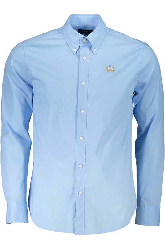 LA MARTINA CAMICIA MANICHE LUNGHE UOMO AZZURRO