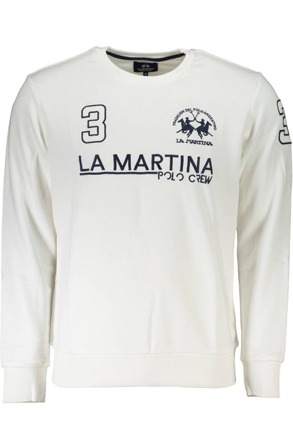 LA MARTINA FELPA SENZA ZIP UOMO BIANCO