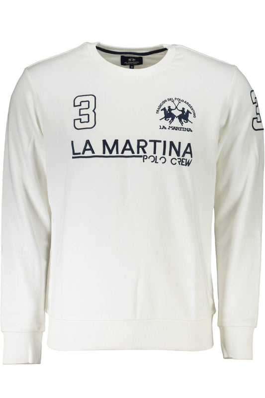 LA MARTINA FELPA SENZA ZIP UOMO BIANCO