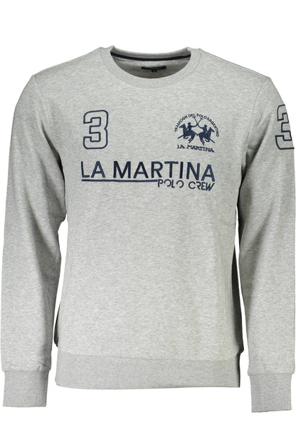 LA MARTINA FELPA SENZA ZIP UOMO GRIGIO