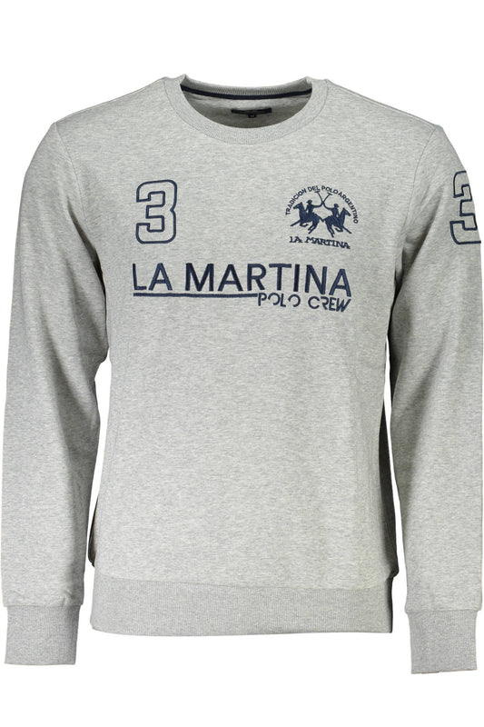LA MARTINA FELPA SENZA ZIP UOMO GRIGIO