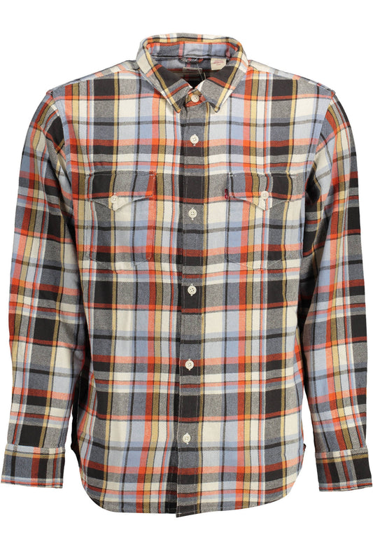 LEVI'S CAMICIA MANICHE LUNGHE UOMO AZZURRO