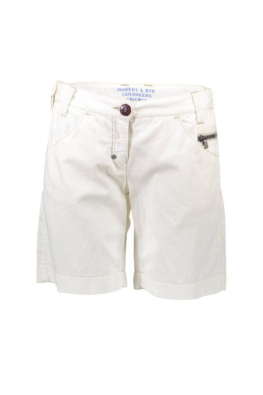MURPHY&NYE PANTALONE BERMUDA DONNA BIANCO