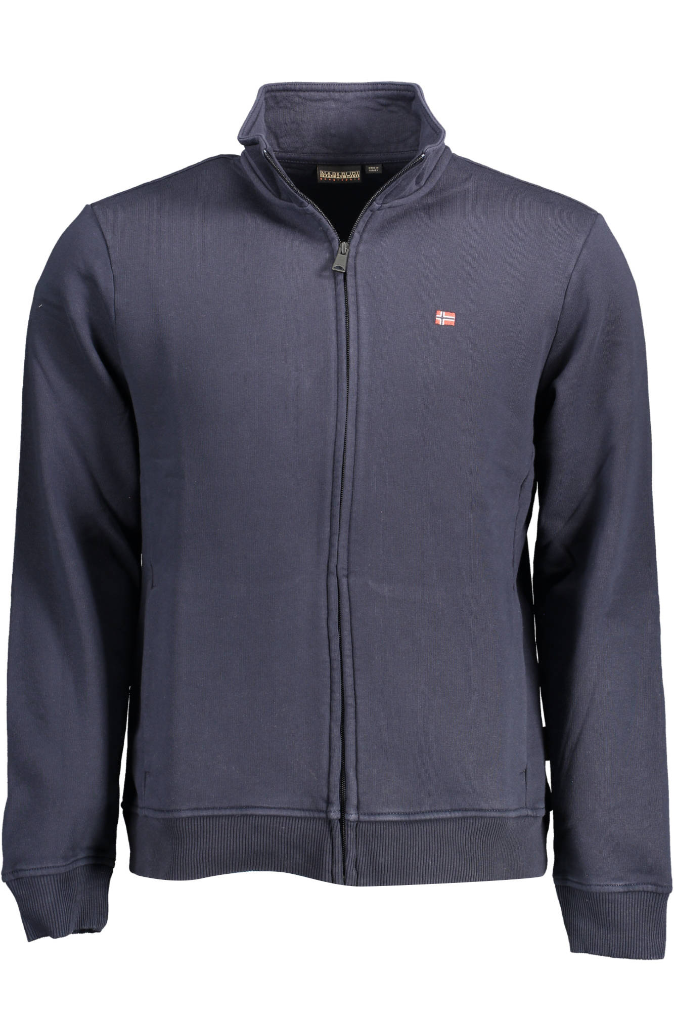 NAPAPIJRI FELPA CON ZIP UOMO BLU