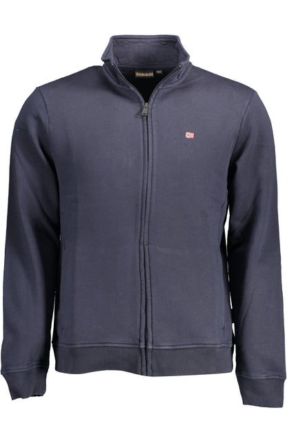 NAPAPIJRI FELPA CON ZIP UOMO BLU