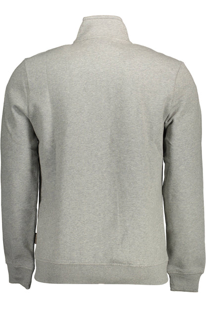 NAPAPIJRI FELPA CON ZIP UOMO GRIGIO