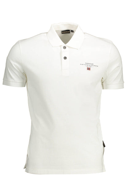 NAPAPIJRI POLO MANICHE CORTE UOMO BIANCO