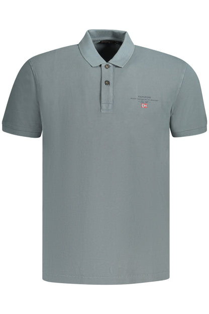 NAPAPIJRI POLO MANICHE CORTE UOMO GRIGIO