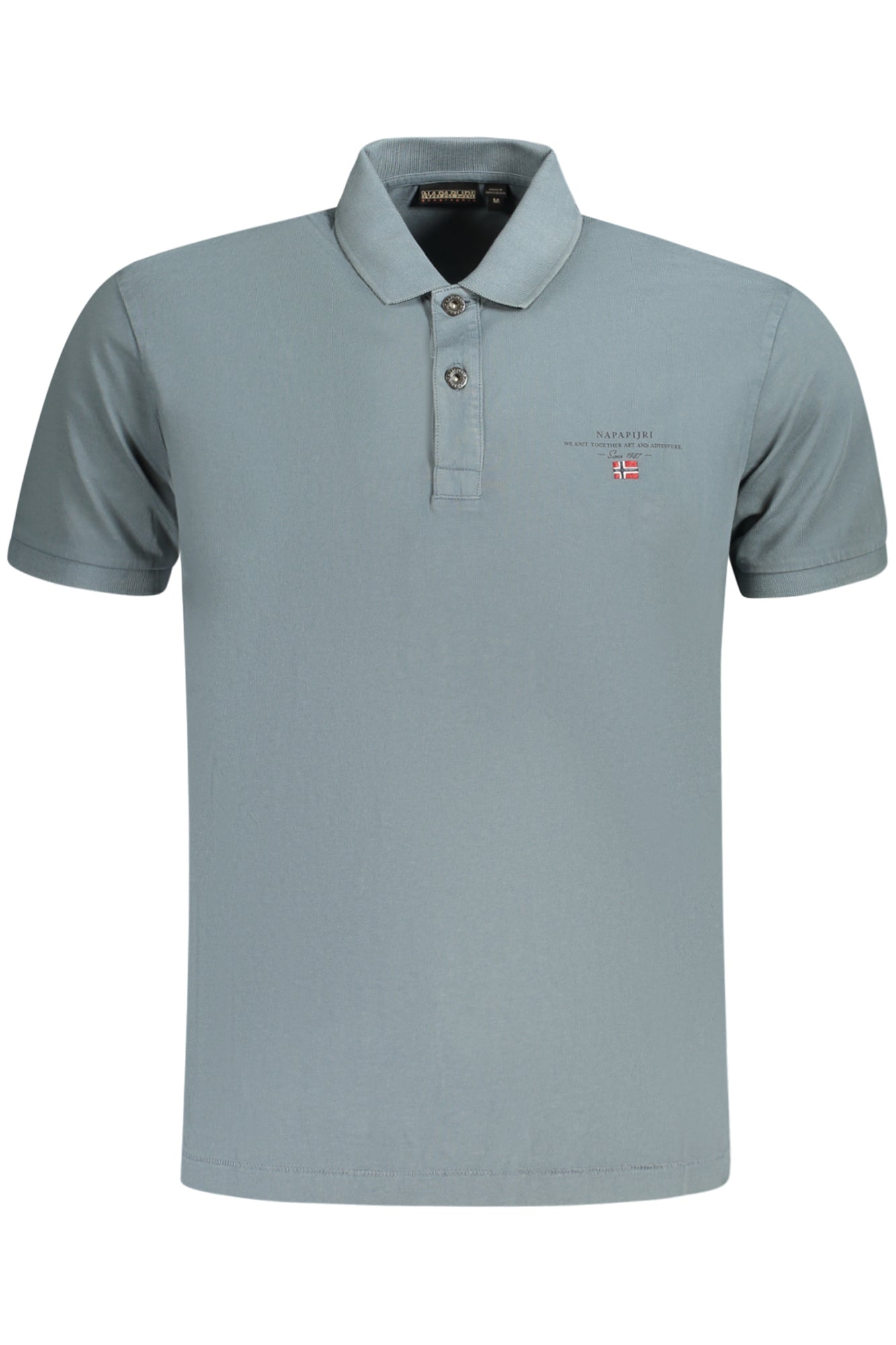 NAPAPIJRI POLO MANICHE CORTE UOMO GRIGIO