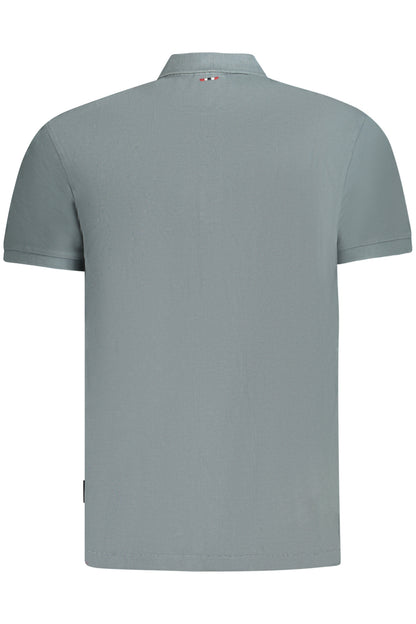 NAPAPIJRI POLO MANICHE CORTE UOMO GRIGIO