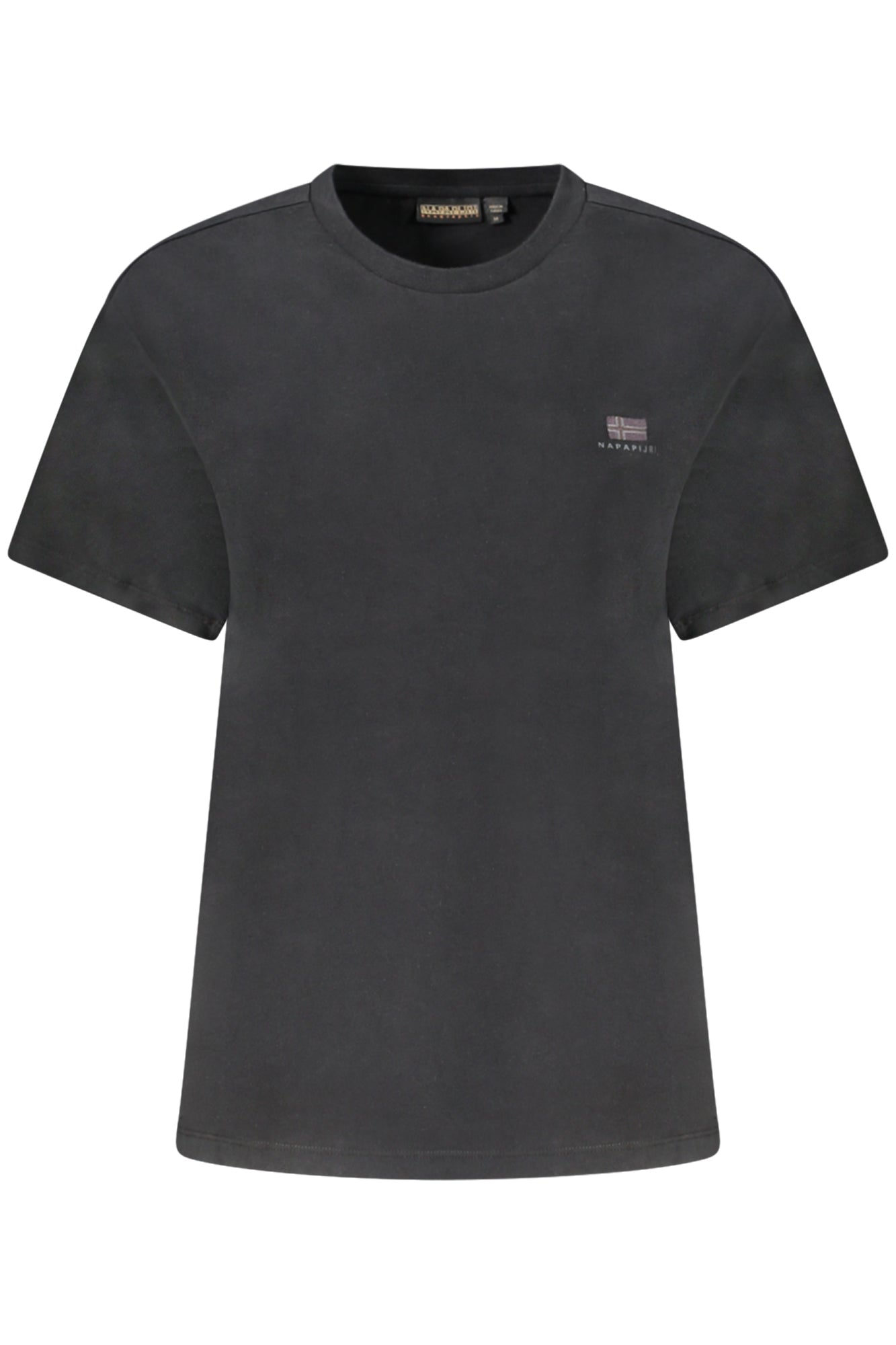 NAPAPIJRI T-SHIRT MANICHE CORTE DONNA NERO