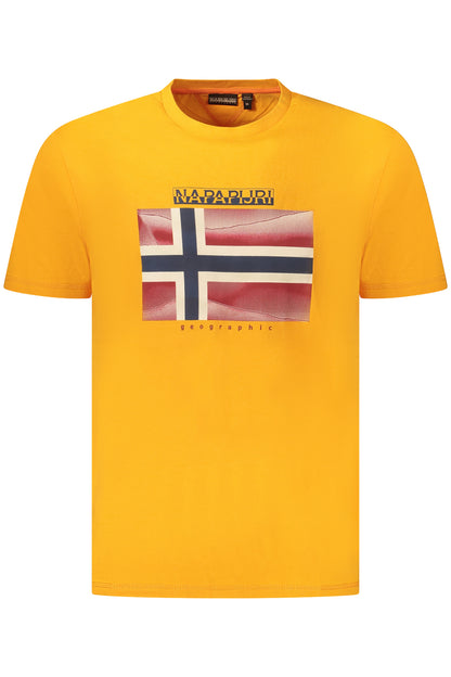 NAPAPIJRI T-SHIRT MANICHE CORTE UOMO ARANCIO