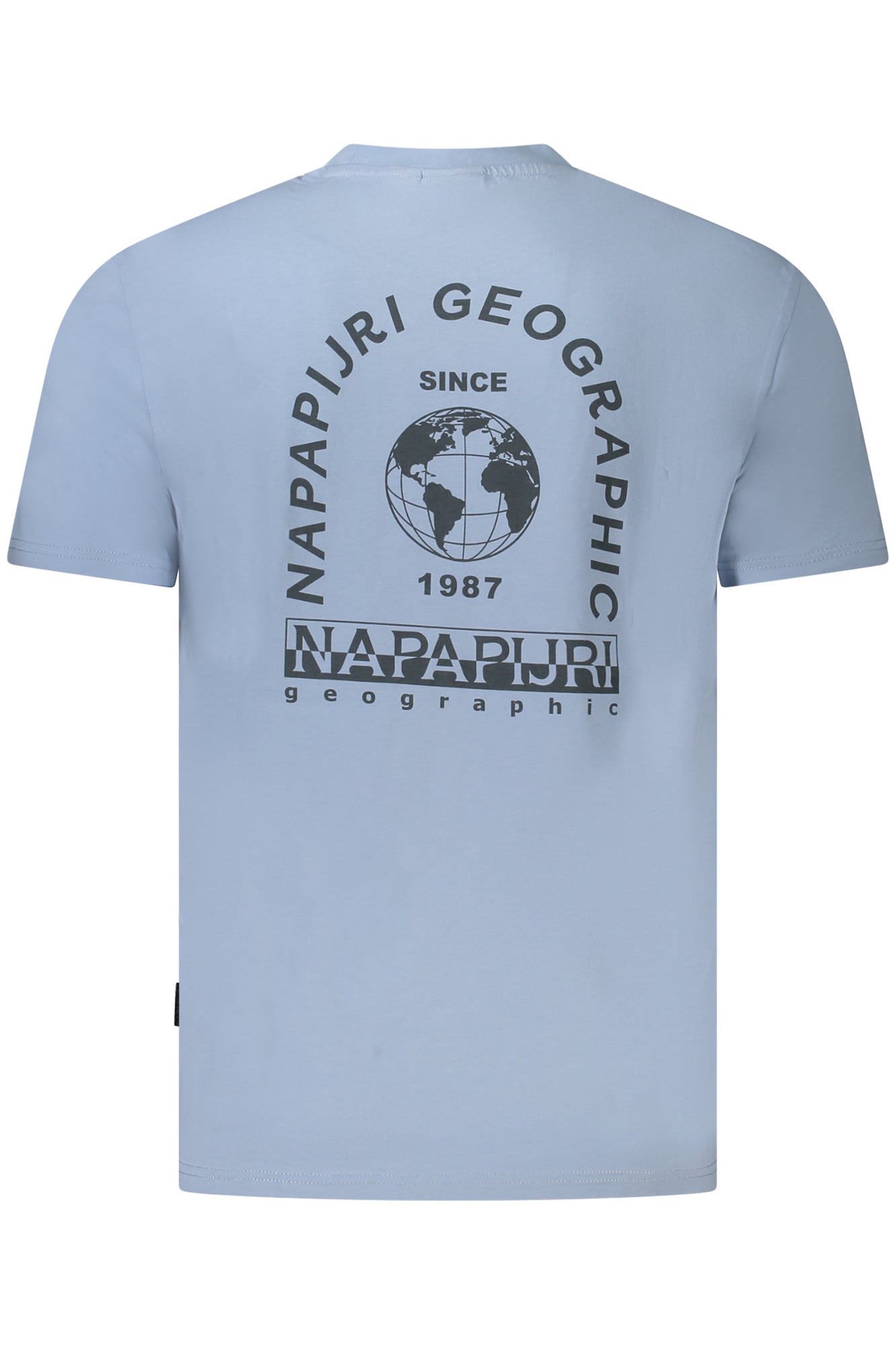 NAPAPIJRI T-SHIRT MANICHE CORTE UOMO AZZURRO
