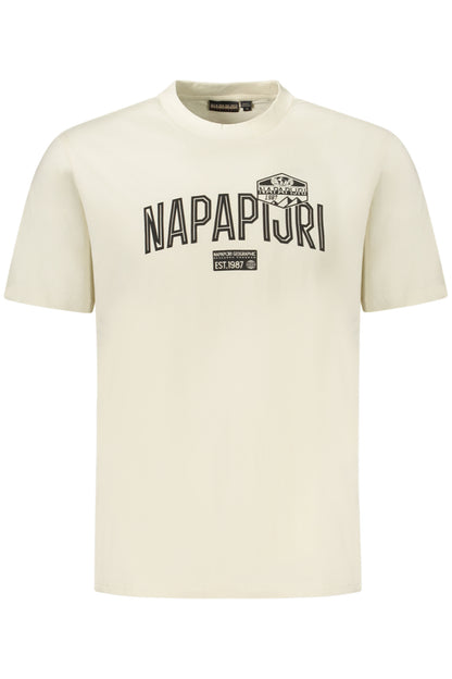 NAPAPIJRI T-SHIRT MANICHE CORTE UOMO BEIGE