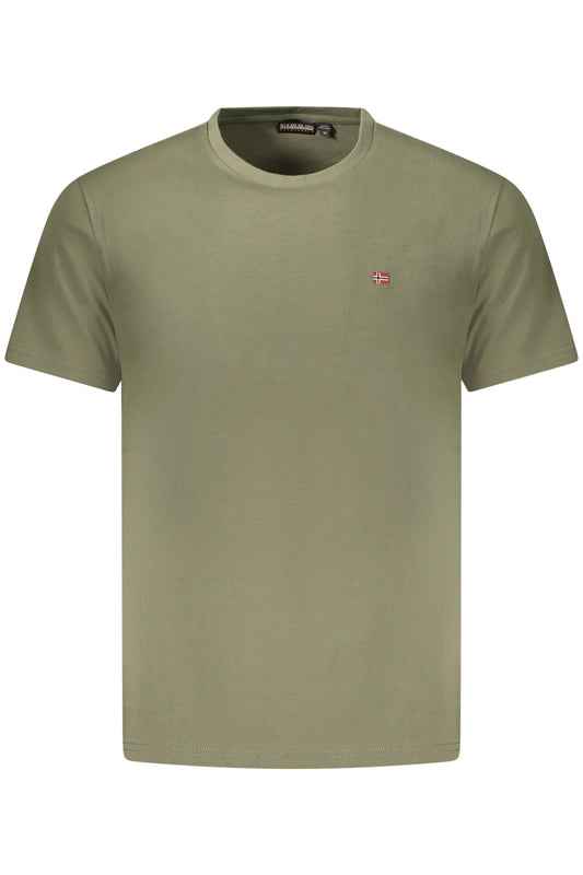 NAPAPIJRI T-SHIRT MANICHE CORTE UOMO VERDE