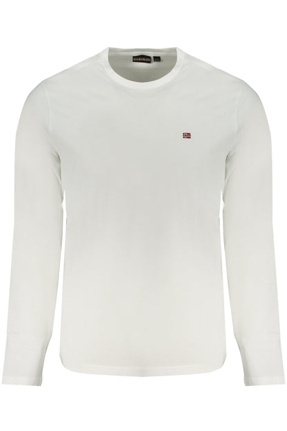 NAPAPIJRI T-SHIRT MANICHE LUNGHE UOMO BIANCO