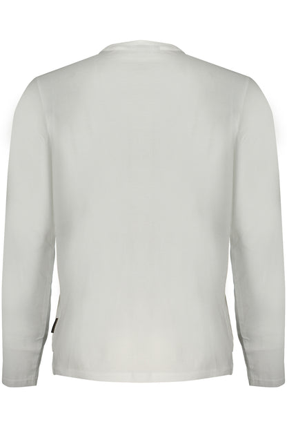 NAPAPIJRI T-SHIRT MANICHE LUNGHE UOMO BIANCO