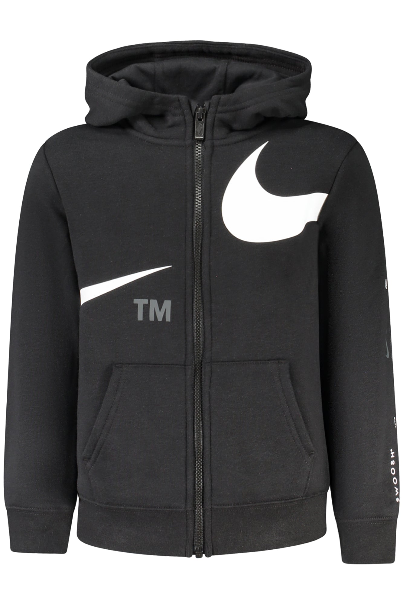 NIKE FELPA CON ZIP BAMBINO NERO