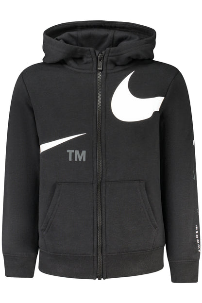 NIKE FELPA CON ZIP BAMBINO NERO